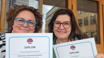 Terese och Asa sprakombudsutbildare