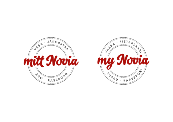 mittnovia och mynovia logotyper