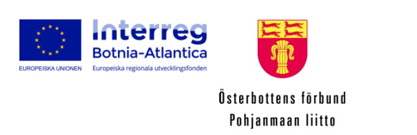 Finansiärernas logon:Interreg Bothnia-Atlantica och Österbottens förbund