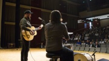 bild från scenen vid Schaumansalen 