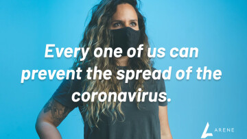 Person with facemask