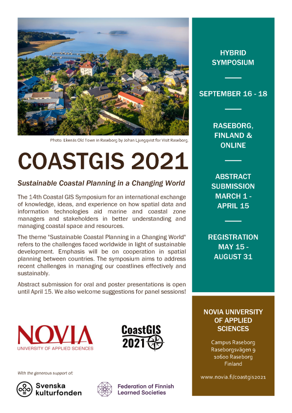 CoastGIS 2021 flyer A4 COLOR