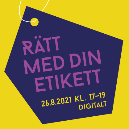 Bild med texten rätt med din etikett 