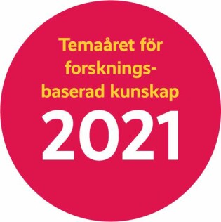 Logo för teamåret för forskningsbaserad kunskap 2021