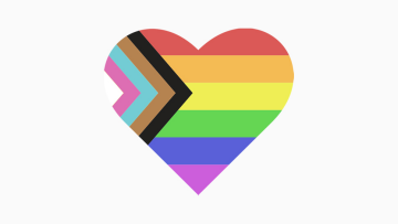 Progressive Pride Heart - International Day Against Homophobia, Biphobia, and Transphobia