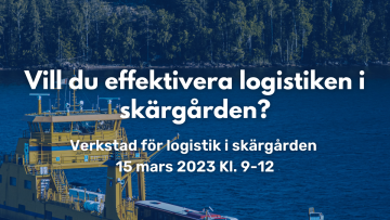 Verkstad logisktiken i skargarden some SVE