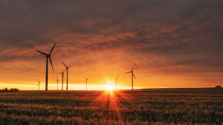 Wind turbine, vindkraft, åker, 