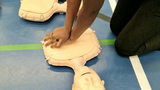 Övning vid Borgaregatans skola