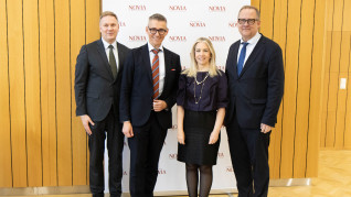 Mats BrandtOrjan Andersson Ambassador Belen Sapag Tomas Hayry Photo Michaela Andtbacka Novia UAS