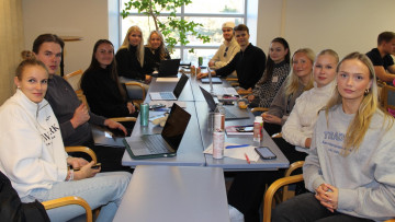 Tradenomstuderande pa Bootcamp