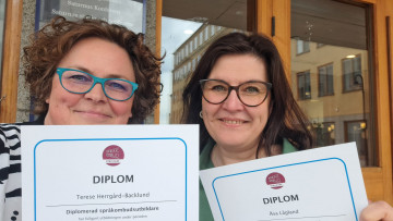 Terese och Asa sprakombudsutbildare