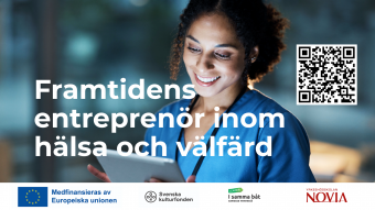 Bannerbild EntrA Framtidens entreprenor inom halsa och valfard