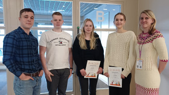 Novia studerande och Pia Franzen