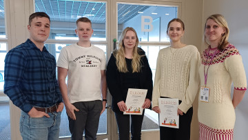 Novia studerande och Pia Franzen