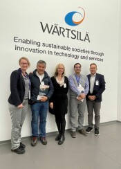 UMAG besöker Novia och Österbotten i mars 2024: Besök vid Wärtsilä, Anna-Karin Jansson, Dr. Humberto Vidal, Marirt Holmlund-Sund, Professor Dr. Sergio Rios, Tom Lillhonga