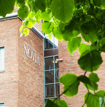 Novia skylt löv