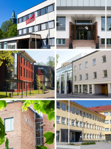 Alumnbanner campus staende