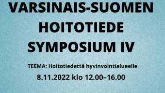 resizedimage600848 Varsinais Suomen Hoitotiede IV symposium 8.11.2