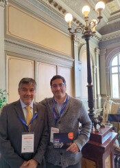 Dr. Humberto Vidal, Director, CERE (Center for Energy Resource Studies) och Associate Professor Dr. Sergio Rios. UMAG hade möjligheten att besöka Vasa under energiveckan 2024