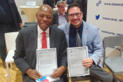 Phumelele Stone Sizani and  Dr. Jorge Gomez-Paredes