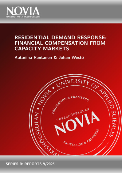 Serie R 9/2025 Residential demand response financial compensation from capacity markets