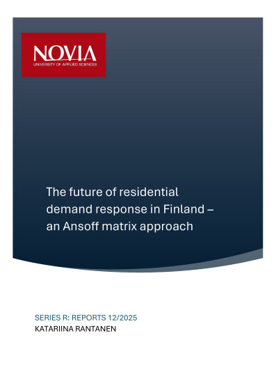 Serie R 12/2025: The future of residential demand response in Finland an Ansoff matrix approach
