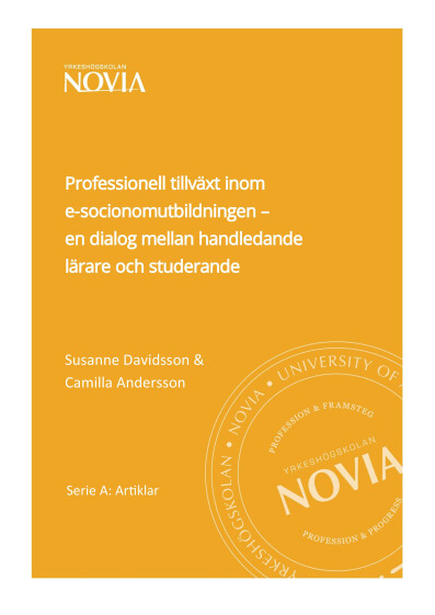 Serie A 3/2025: Professionell tillväxt inom e-socionomutbildningen