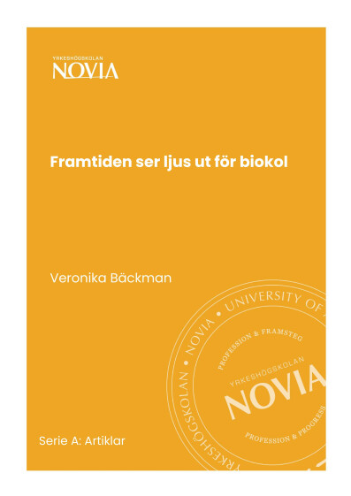 Serie A 1/2022: Framtiden ser ljus ut for biokol 