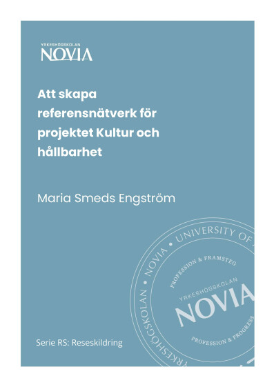 Serie RS 3/2023: Att skapa referensnätverk för projektet Kultur och hållbarhet