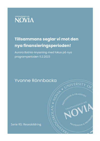 Serie RS 4/2023 Tillsammans seglar vi mot den nya finansieringsperioden