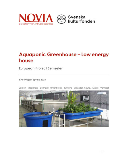 Spring 2023 Aquaponics