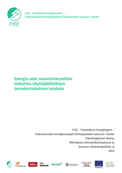 Serie R 11/2023 Energia-alan osaamistarpeiden tiekartta: käyttäjälähtöisen tarvekartoituksen tuloksia