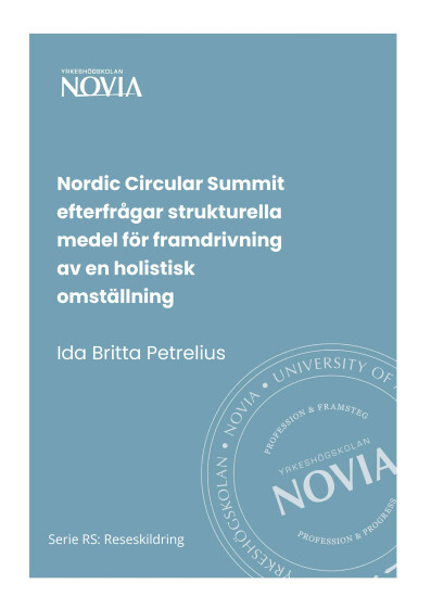 Serie RS 7/2023 Nordic Circular Summit 22 24.11.2022 