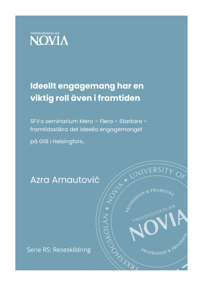 Serie RS 13/2023 Ideellt engagemang har en viktig roll aven i framtiden  Azra Arnautovic