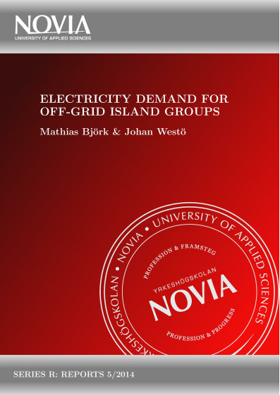 Serie R 5/2014: Electricity demand for off-grid Island Groups