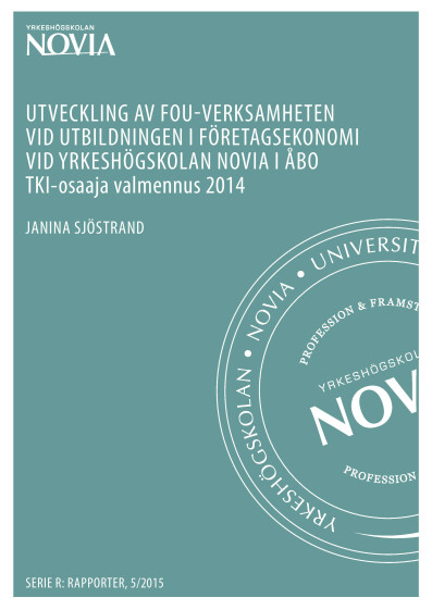 Serie R 5/2015: Utveckling av FoU-verksamheten 