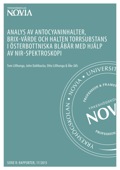 Serie R 17/2015: Blåbärsanalys med NIR-spektroskopi