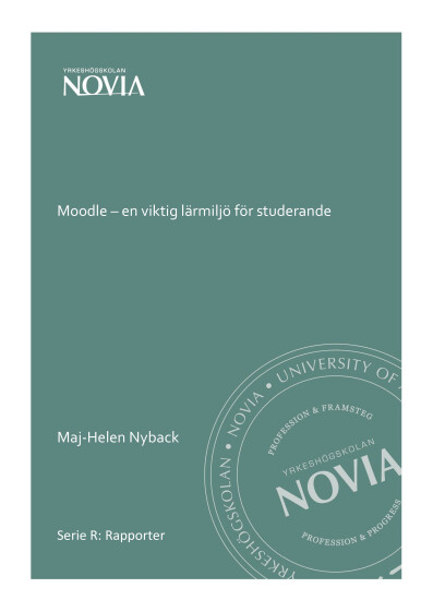Serie R 1/2021: Moodle en viktig lärmiljö för studerande