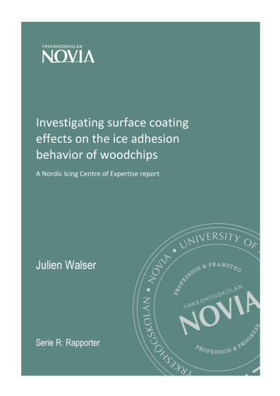 Serie R 4/2021: Investigating surface coating effects on the ice adhesion behavior of woodchips_Report 4_2021